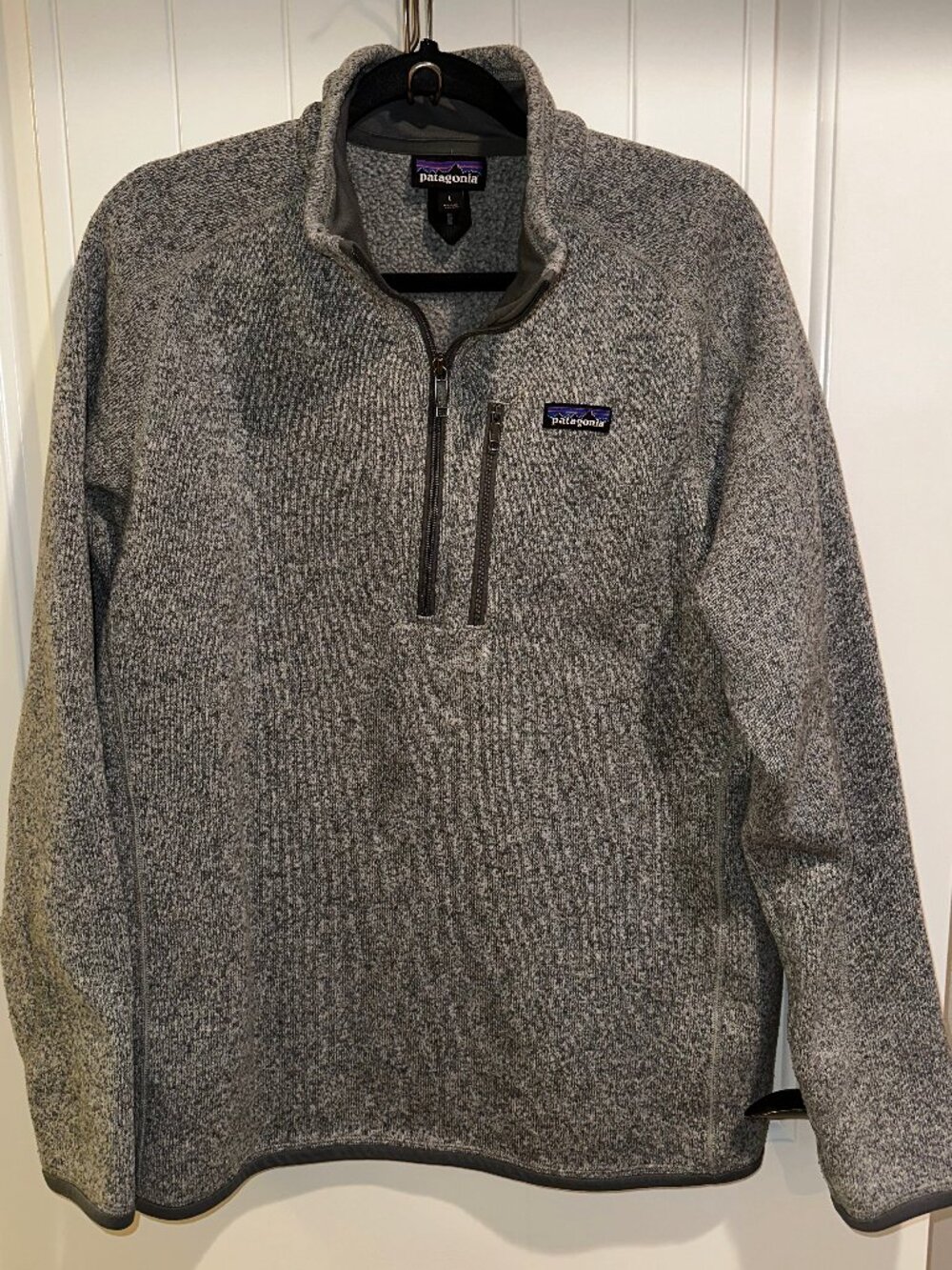 Patagonia Better Sweater 1/4 Zip Pullover – Men’s Large – Gray